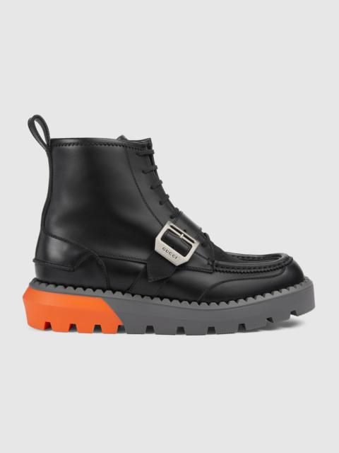 GUCCI Men's GG lace-up boot