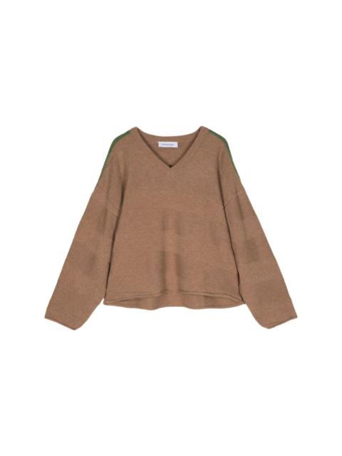 Delian V-neck wool jumper