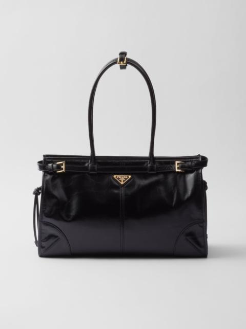 Large leather handbag