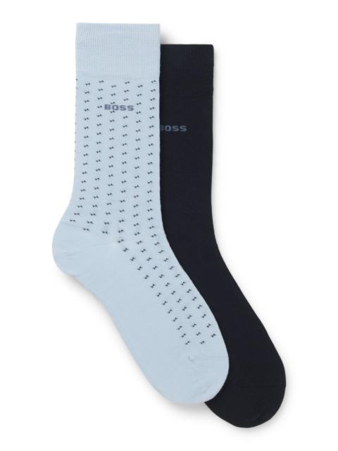 BOSS TWO-PACK OF REGULAR-LENGTH COTTON-BLEND SOCKS