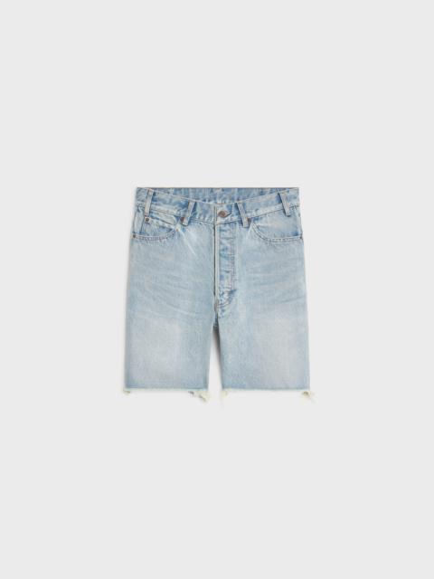 CELINE wesley shorts in horizon wash denim