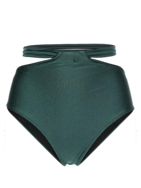 PatBO cut-out high-waisted bikini brief