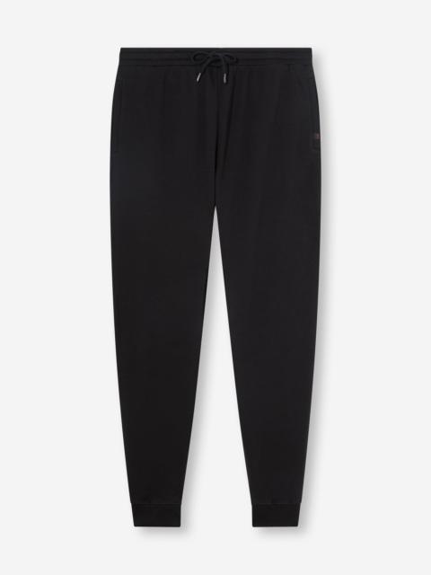 Derek Rose Quinn Cotton Modal Sweatpants Black
