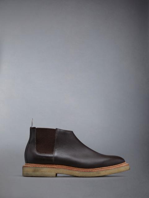 Thom Browne Calf Skin Crepe Sole Mid Top Chelsea Boot