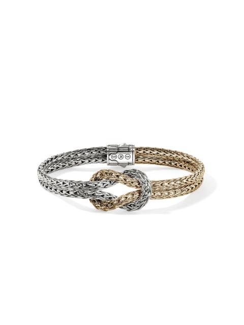 JOHN HARDY Love Knot Bracelet, Gold, Sterling Silver, 7MM