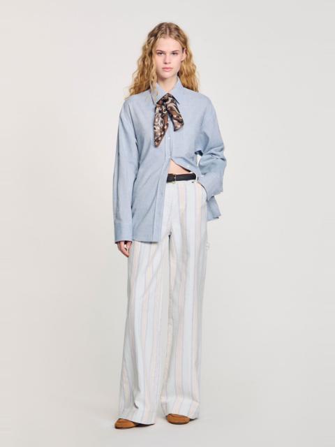 Sandro LONG TIE-BACK SHIRT