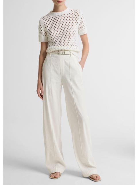 Vince Joan High-Rise Linen-Blend Pull-On Pant