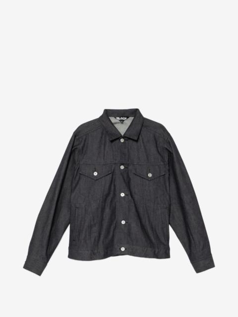 BLACK COMME des GARÇONS button long-sleeve denim jacket