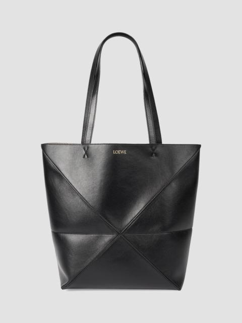 Loewe Women's Puzzle Large Leather Tote Bag - Black