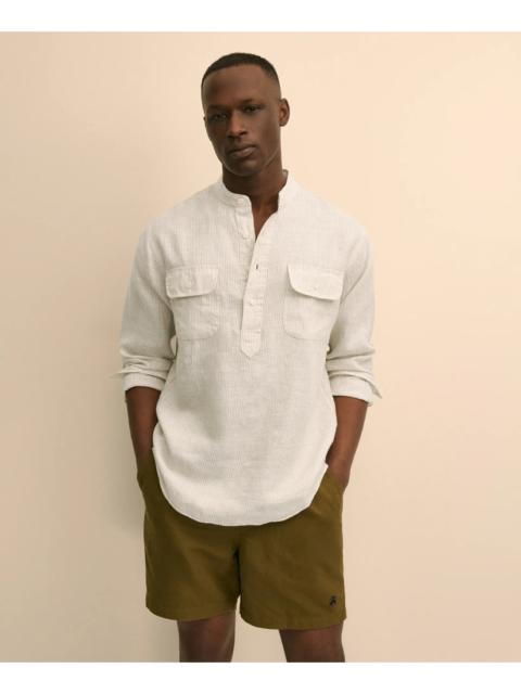 Brooks Brothers Irish Linen Popover Shirt