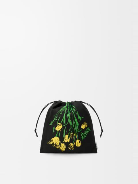 Loewe Small Drawstring pouch in denim
