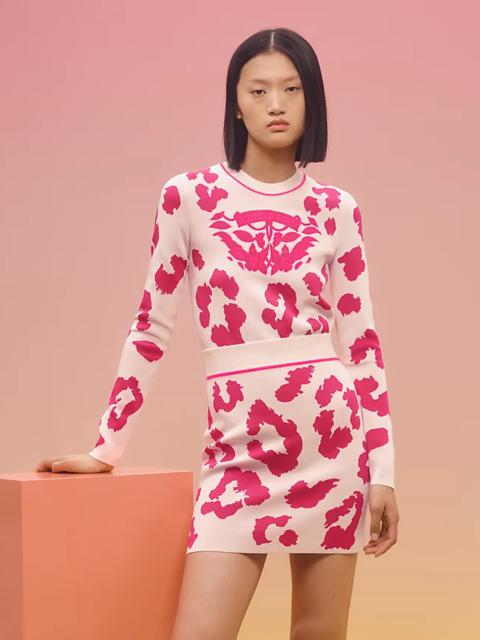 Hermès "Jungle Love Fluo" long-sleeve sweater