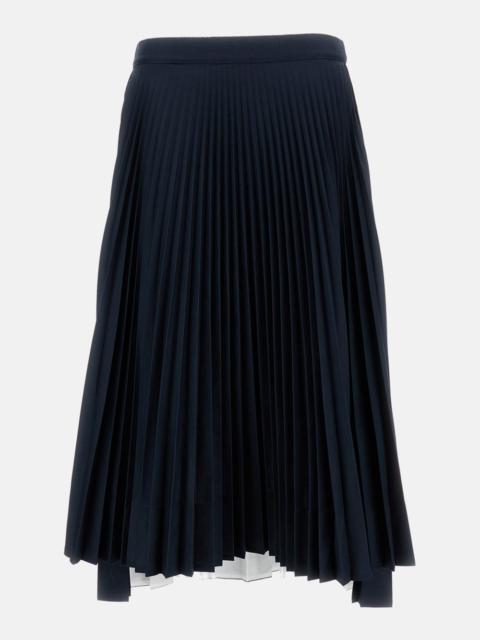 Plan C Pleated mid-length skirt