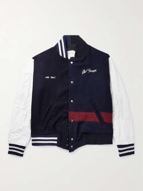 Greg Lauren Sailor Cotton and Wool-Blend Varsity Jacket