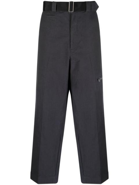 UNDERCOVER zip-detail cotton trousers