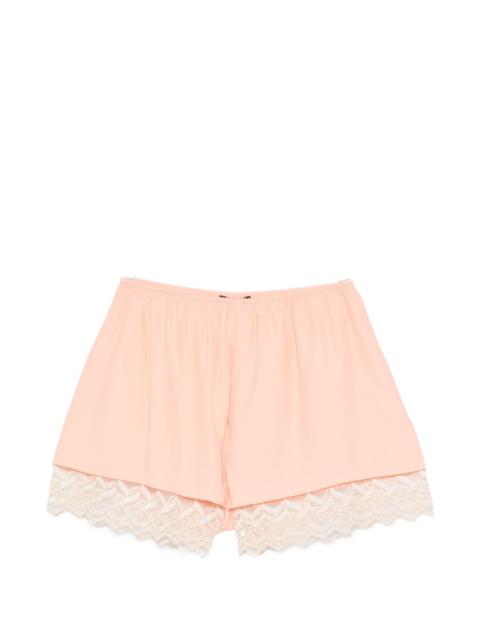 Simone Rocha lace-trim mini shorts
