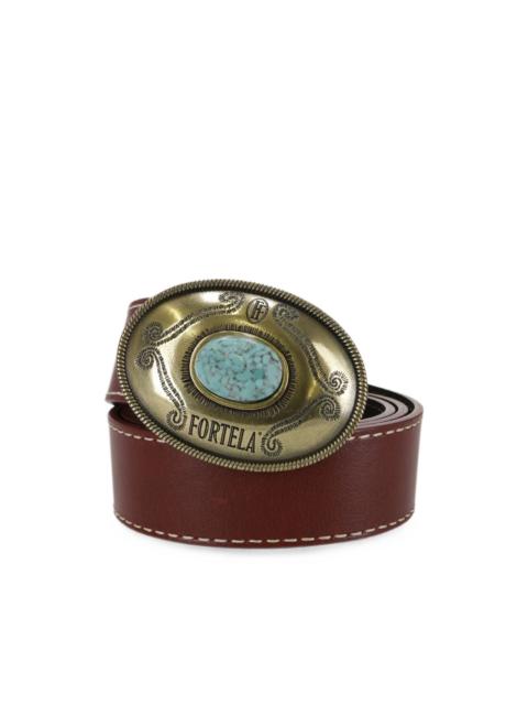 FORTELA Tate logo-buckle belt