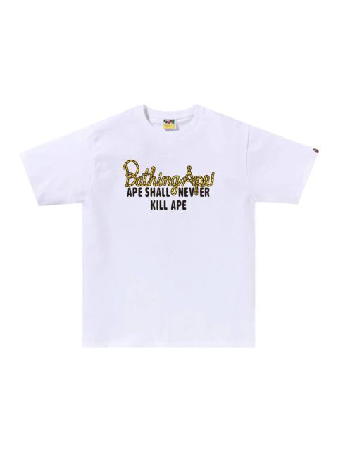 BAPE Champion Logo Tee 'White'