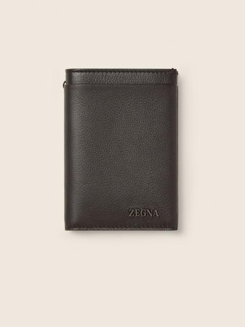 ZEGNA DARK BROWN SECONDSKIN WALLET