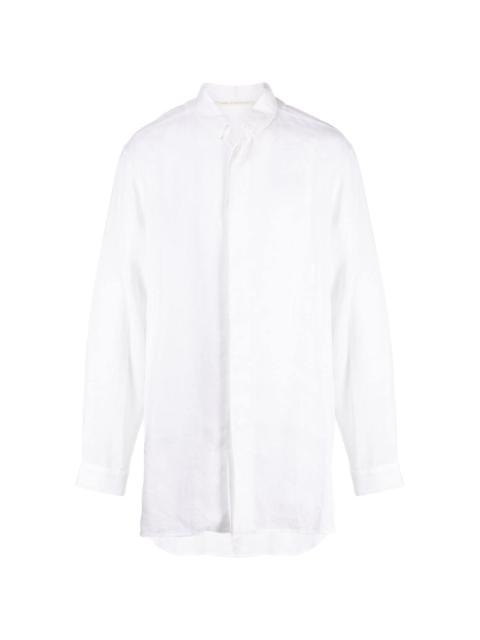 Forme D'Expression spread-collar linen shirt
