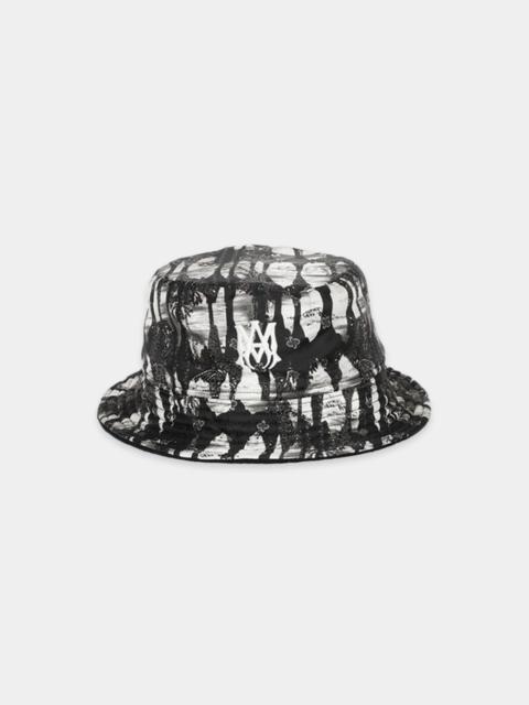 AMIRI BANDANA REVERSE BUCKET HAT