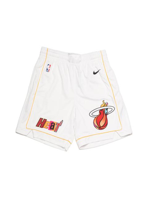 Nike Nike NBA Miami Heat City Edition Swingman Shorts White