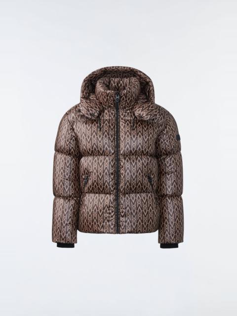 KENT lustrous light down jacket with hood