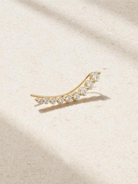 ANITA KO 18-karat gold diamond single earring Gold