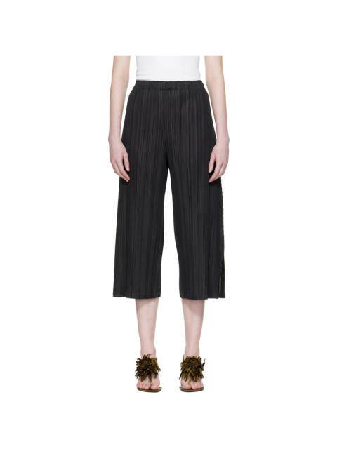 Pleats Please Issey Miyake Black Mellow Pleats Trousers