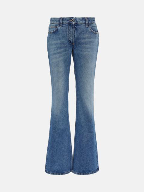 Off-White Low-rise flared jeans