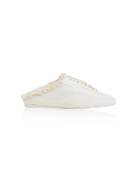 SIMKHAI Georgie Shearling Slip On white