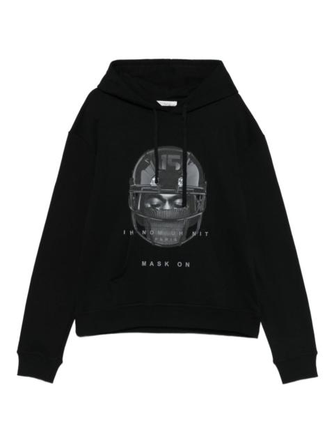 ih nom uh nit graphic-print hoodie