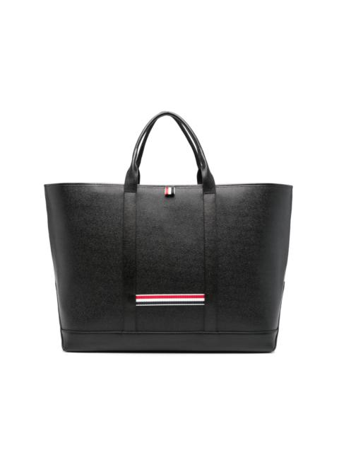 Thom Browne 4-Bar leather tote bag