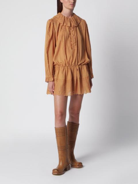 Isabel Marant Étoile Lenora caramel-colored cotton dress