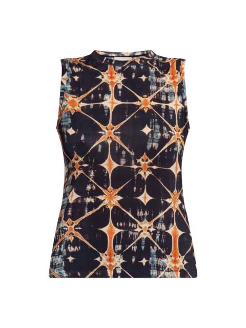 ULLA JOHNSON Ines printed sleeveless top