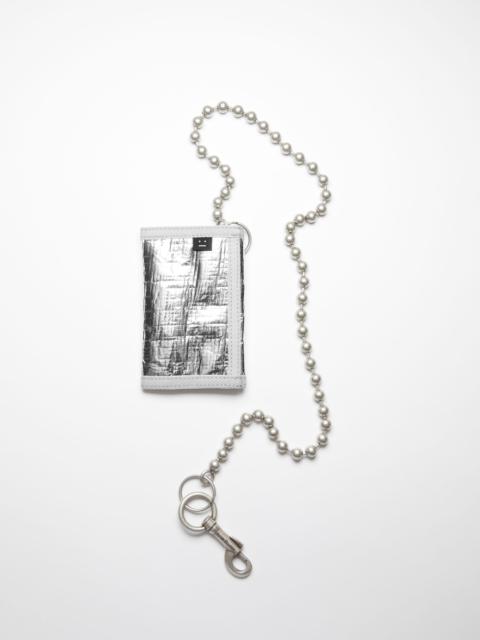 Acne Studios Ball chain wallet - Silver
