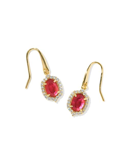 KENDRA SCOTT Daphne Crystal Frame Gold Drop Earrings