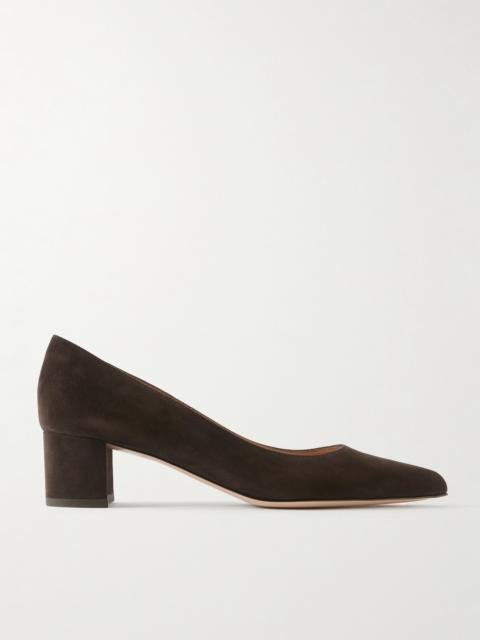 Gianvito Rossi Piper 45 Suede Pumps