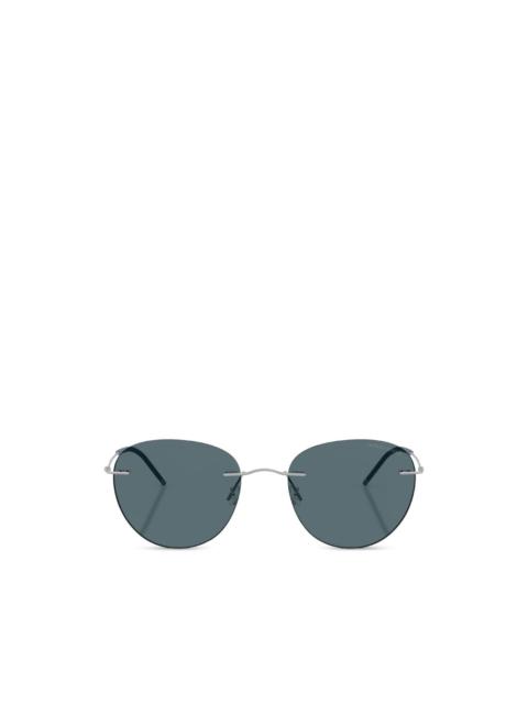 GIORGIO ARMANI round-frame sunglasses