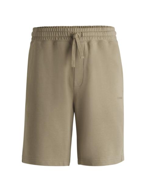 RELAXED-FIT SHORTS IN COTTON TERRY WITH LOGO PRINT