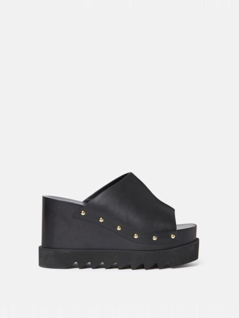 Stella McCartney Elyse Studded Slide Wedge Sandals