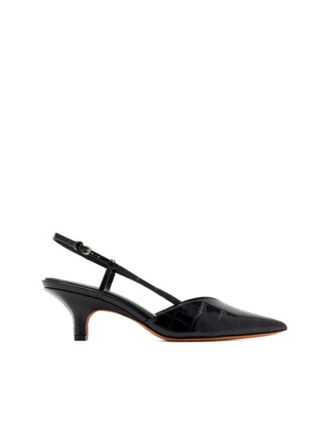 Vince 75mm Levvy slingback leather pumps
