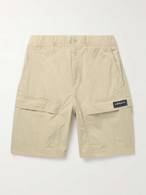 Rossendale Straight-Leg Logo-Appliquéd Crinkled-Nylon Shorts