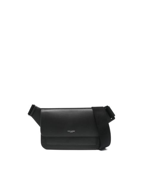 logo-stamp leather belt bag