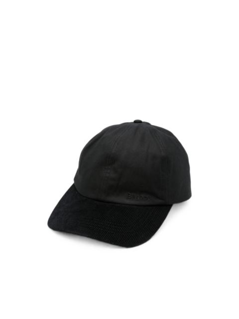 Barbour corduroy-trim logo-embroidered cap
