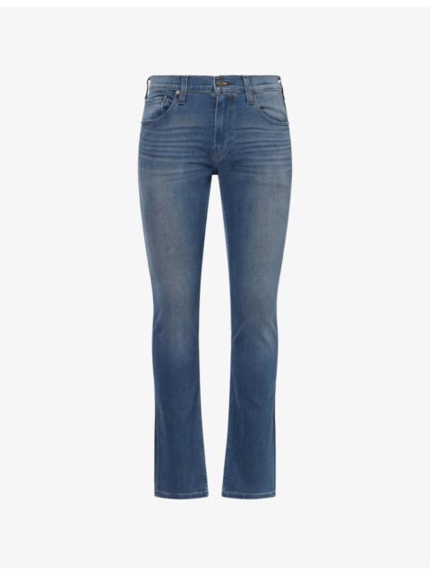 PAIGE Federal Slim Straight-Leg Stretch-Denim Jeans