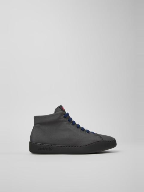 CAMPER Peu Touring Gray Textile Sneaker Booties for Women.