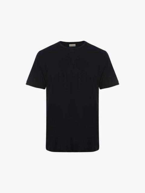 Alexander McQueen Men's Skull T-shirt in Navy