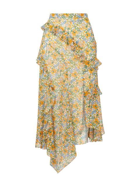 VERONICA BEARD ELEONORA FLORAL-PRINT SKIRT