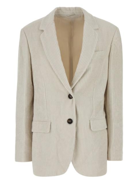corduroy button blazer